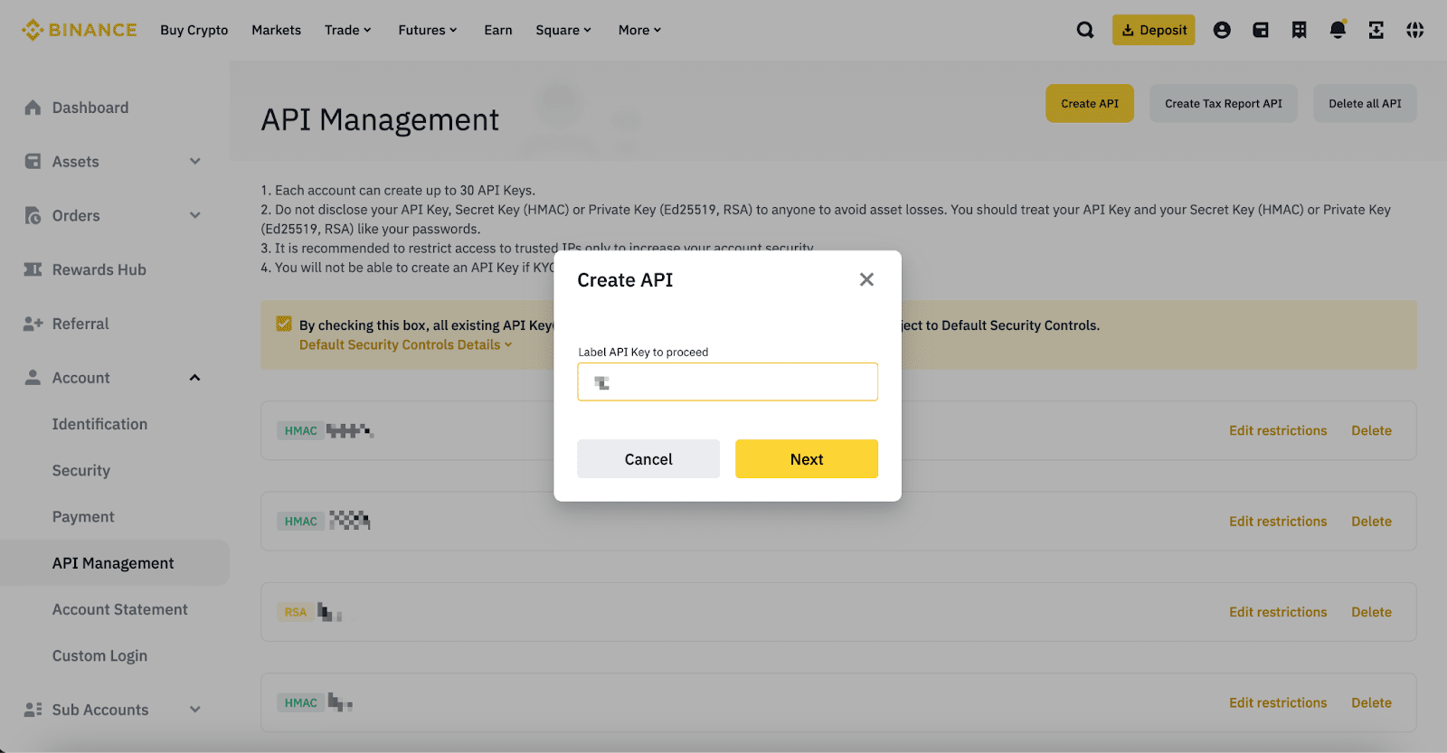 how to view the secret key, it is hidden - Spot/Margin API - Binance Developer Community