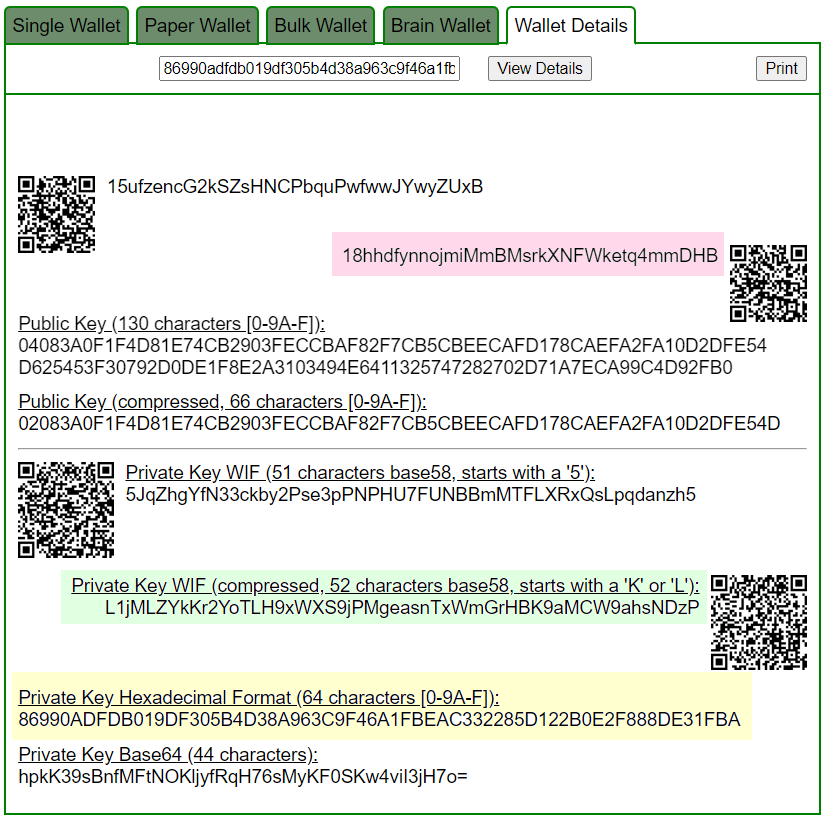 All Bitcoin private keys and Altcoin private keys.