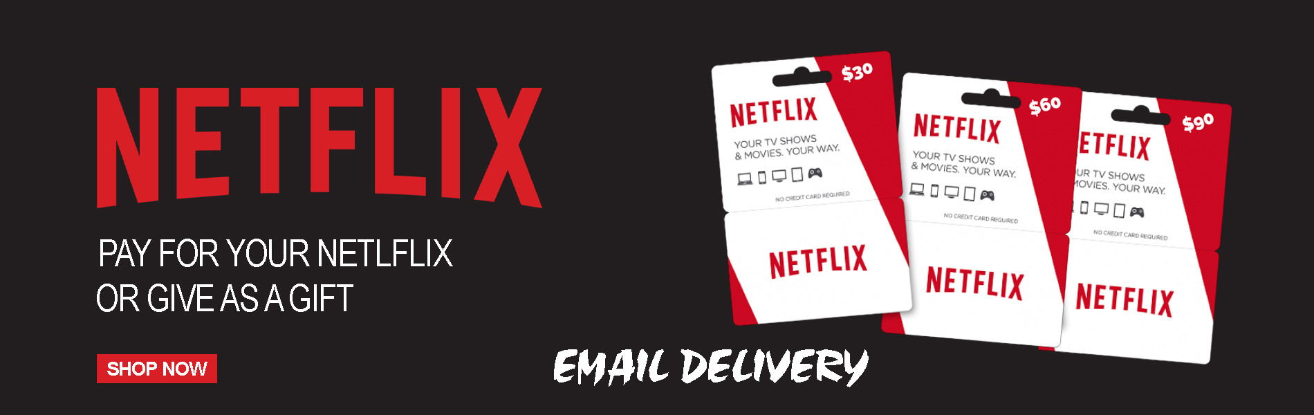 Buy Netflix Gift Card Turkey Online | How To Buy Netflix Gift Card | Baxity Store