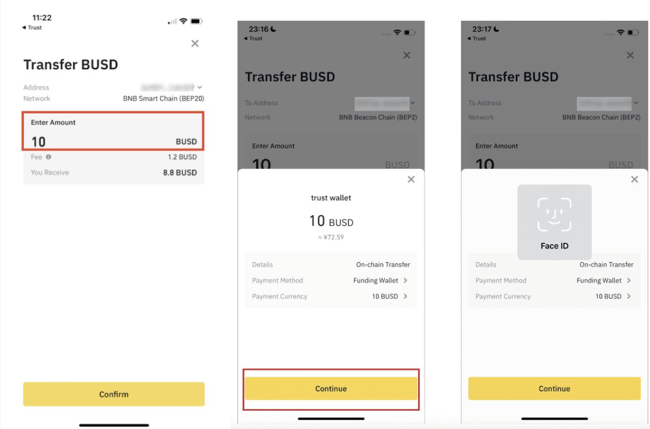 Send eth from binance wallet to deposit on eth trustwallet - English - Trust Wallet