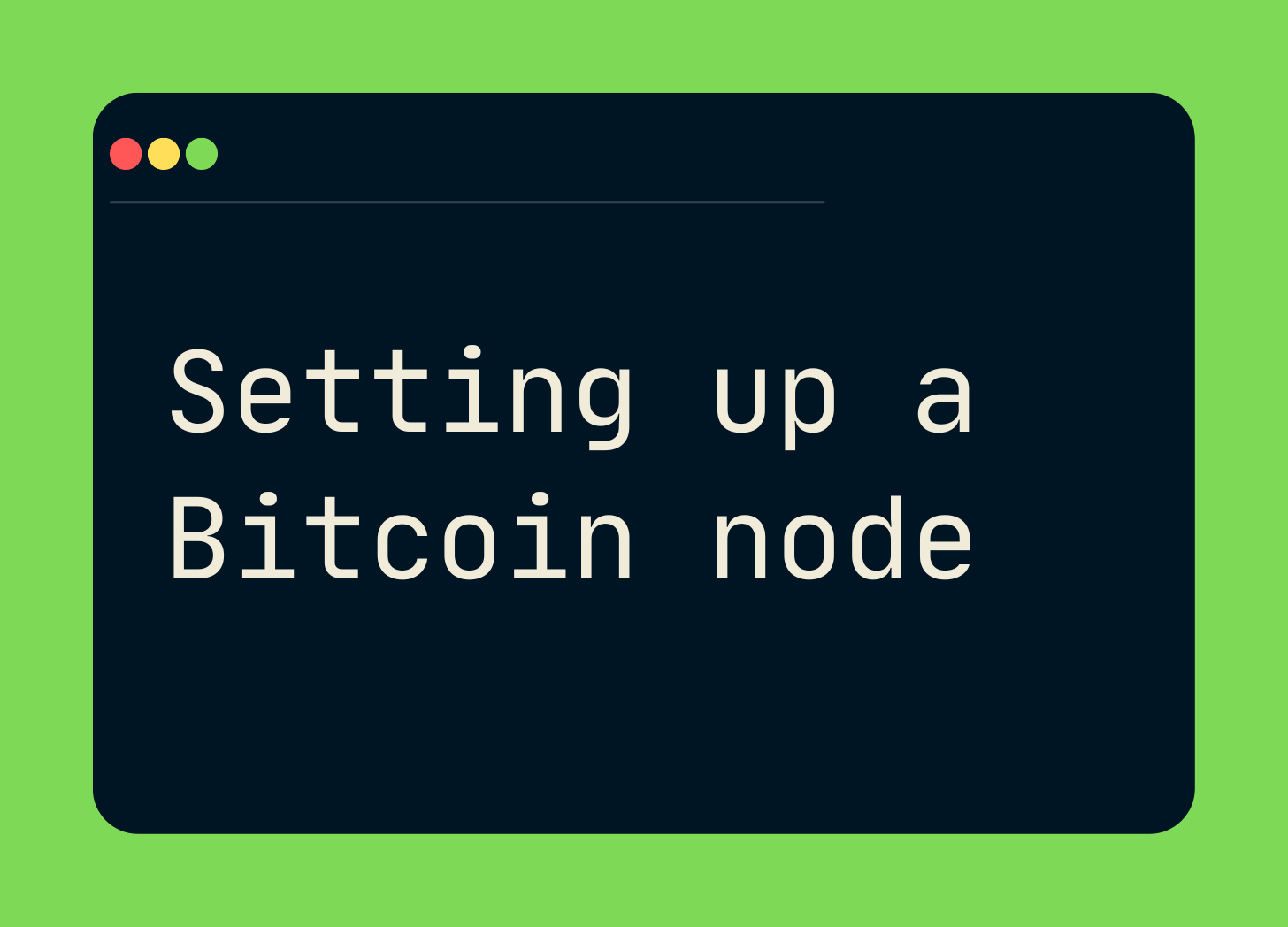 How to Set Up a Bitcoin Node, With Lightning - CoinDesk