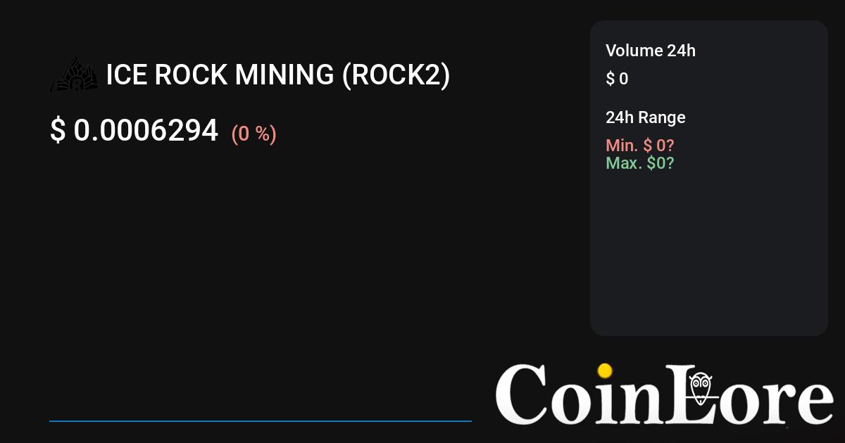 Ice Rock Mining (ROCK2) - ICO rating and detailed information - Foundico