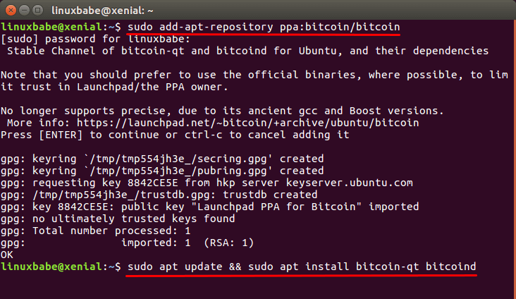 How To Install Bitcoin Core wallet on Ubuntu - GeeksforGeeks