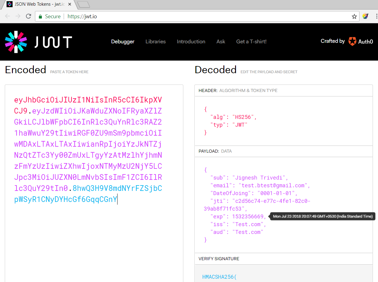 .NET JWT Token Authentication C# API Tutorial - Trystan Lapinig-Wilcock