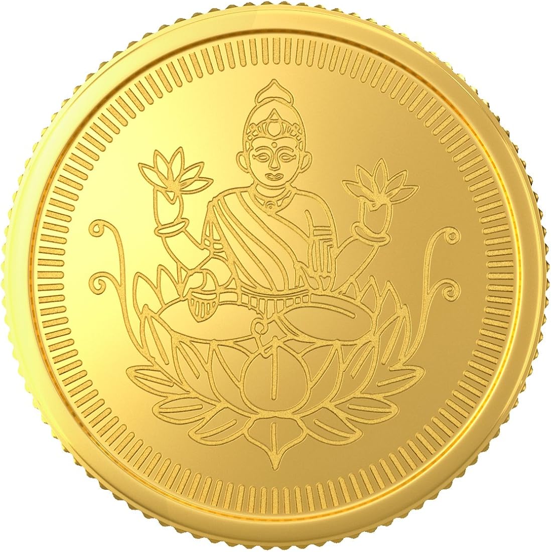 Lakshmi Gold Coin 1 Gram 22 Kt | South India Jewellery