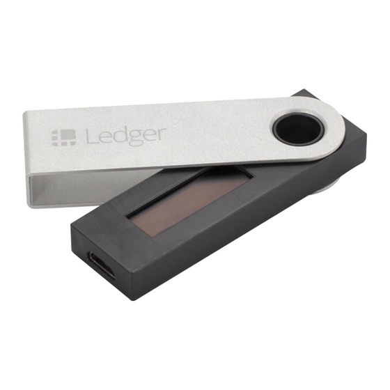 User manual Ledger Nano S (English - 59 pages)