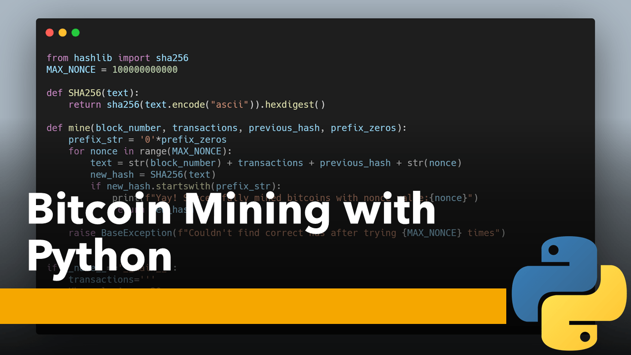 Search results for 'Does anyone know how to make a bitcoin miner in python?' - Replit Ask