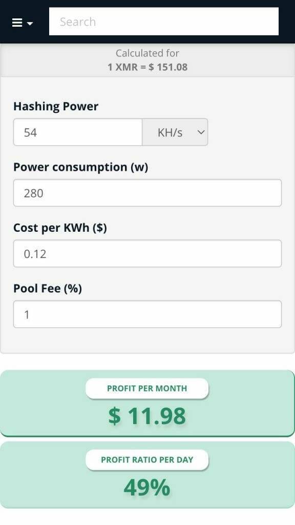 Monero Mining Calculator - My Crypto Buddy