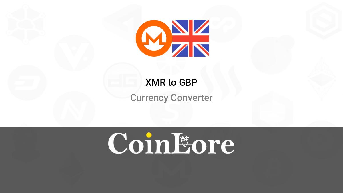 Convert 1 GBP to XMR - British Pound Sterling to Monero Converter | CoinCodex