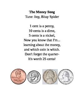 Money Song | Money songs, Teaching money, Homeschool math