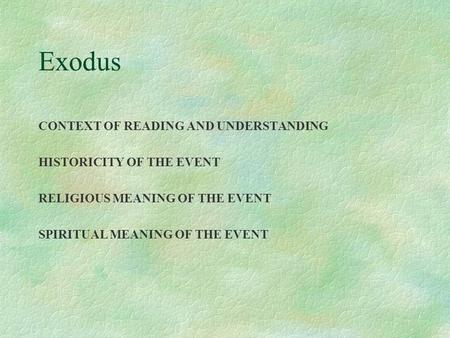 'I Am Who I Am'? The Meaning of God's Name in Exodus | Biblical Mind