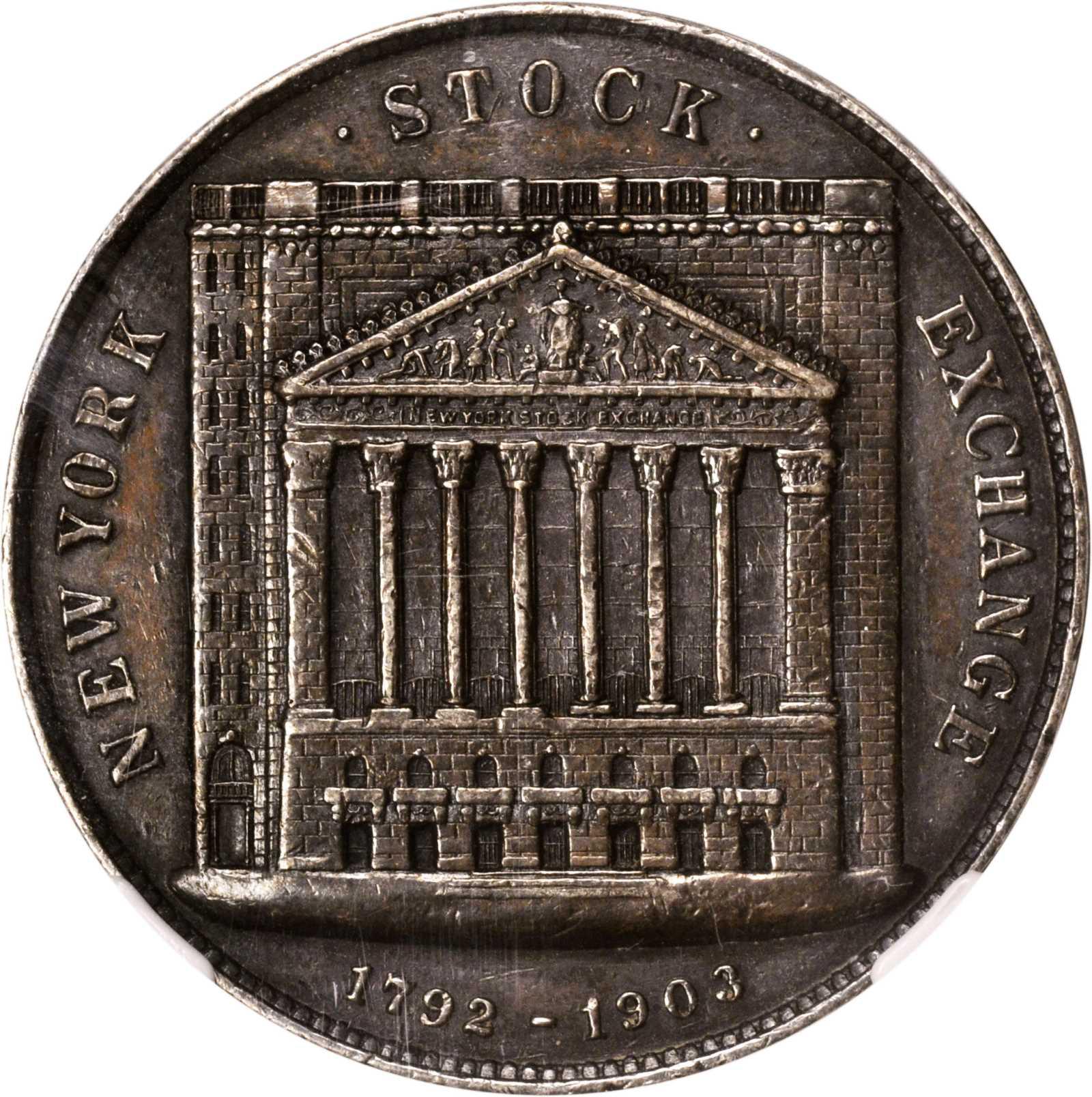 th New York Stock Exchange, francs (silver coin)