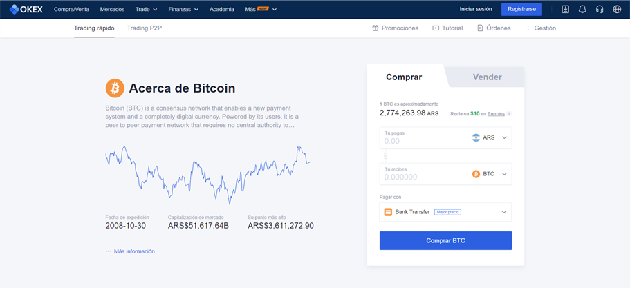 BTC USD Index | BTC Cryptocurrency Index | BTC Index Trading Data | OKX