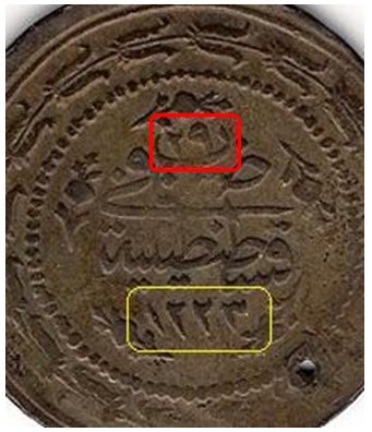 Arabic coins identifier, how to read, Arabic dates