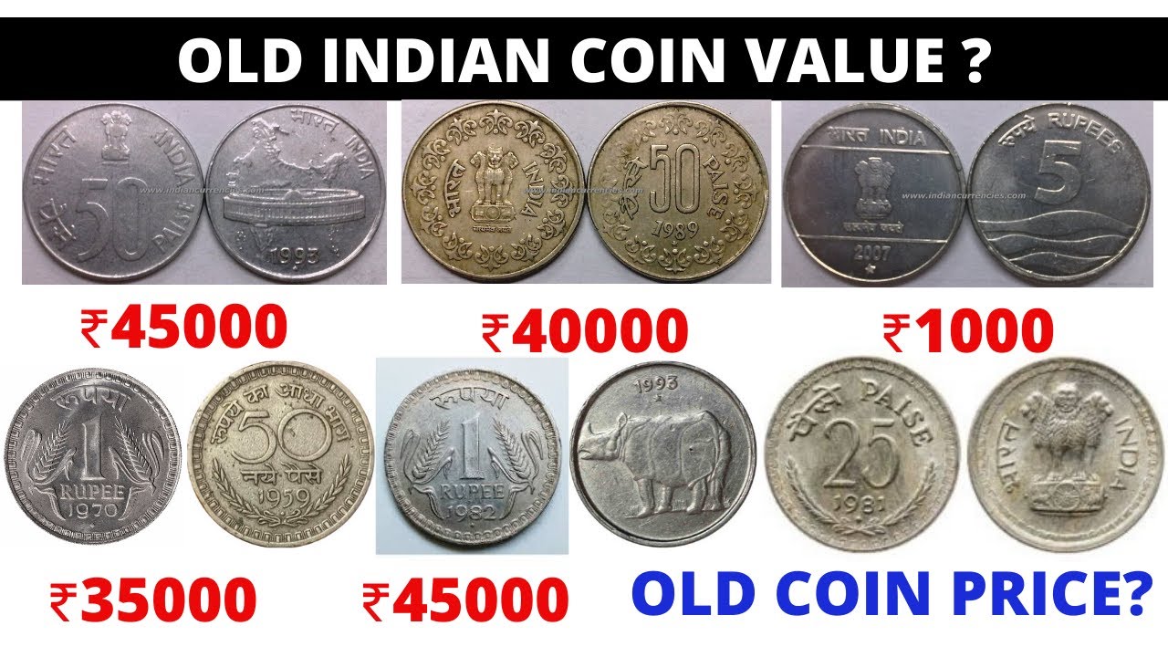 Old Coin Value Picture Index