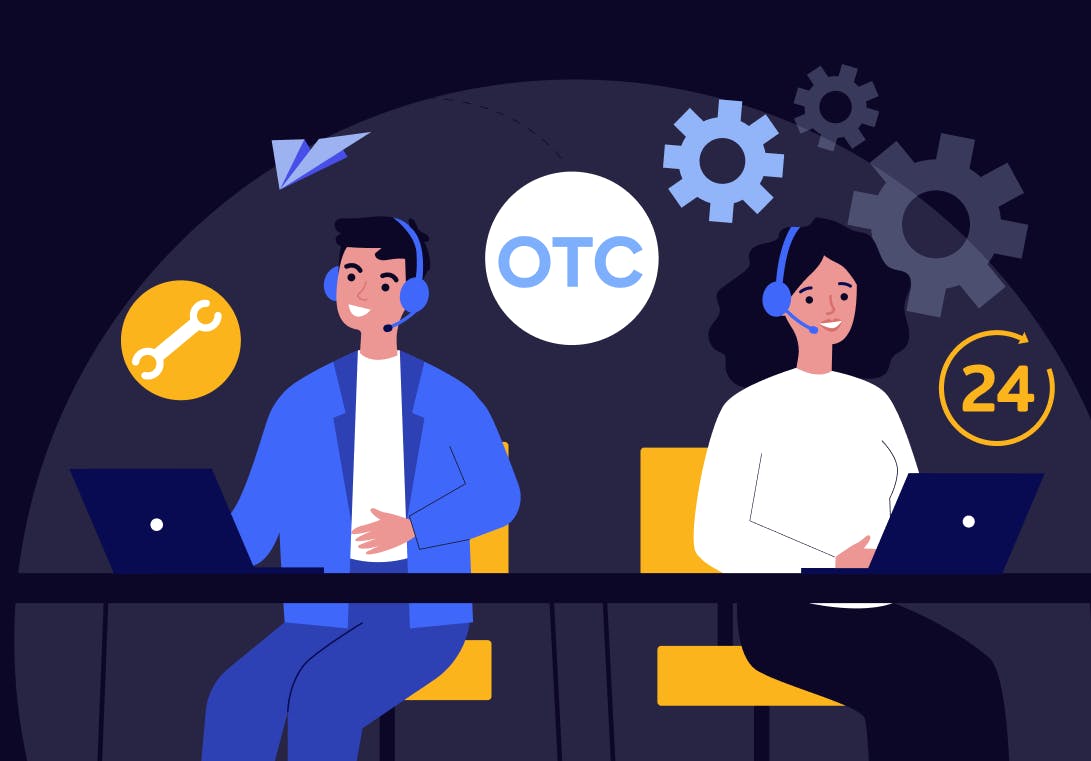 Crypto OTC Desk - Exchange Large Cryptocurrency Volumes