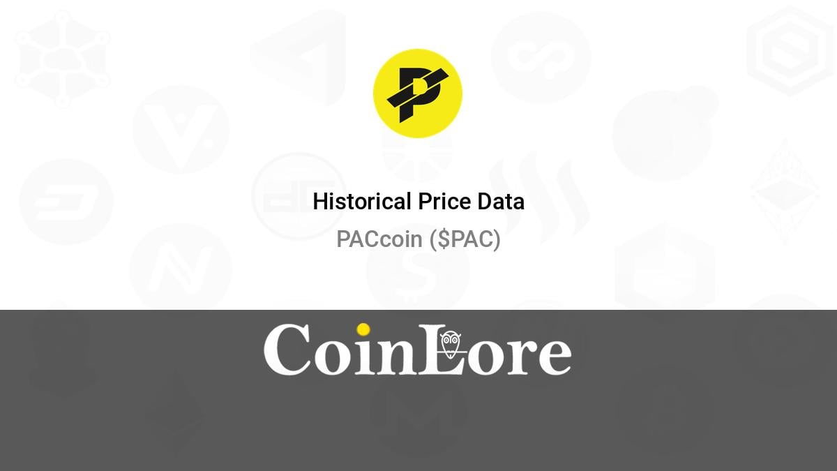 PAC Protocol price now, Live PAC price, marketcap, chart, and info | CoinCarp