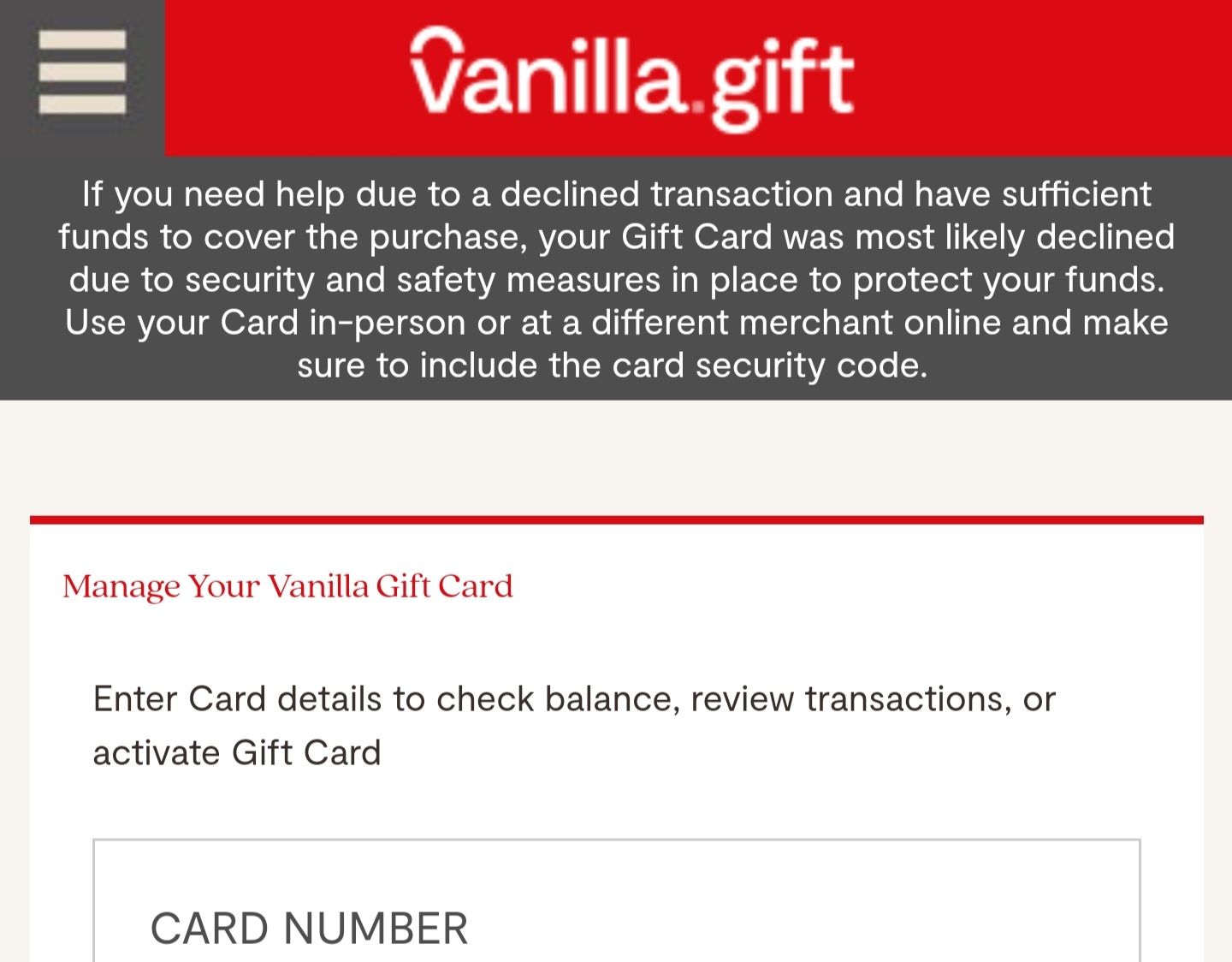 Unable to use Vanilla Visa Gift Card on online pur - PayPal Community