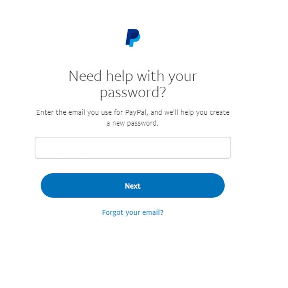 How do I reset my password if I forgot my email address? | PayPal GB