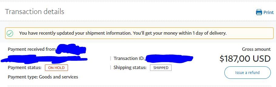 Hold on payments after delivery is confirmed? - Page 30 - PayPal Community