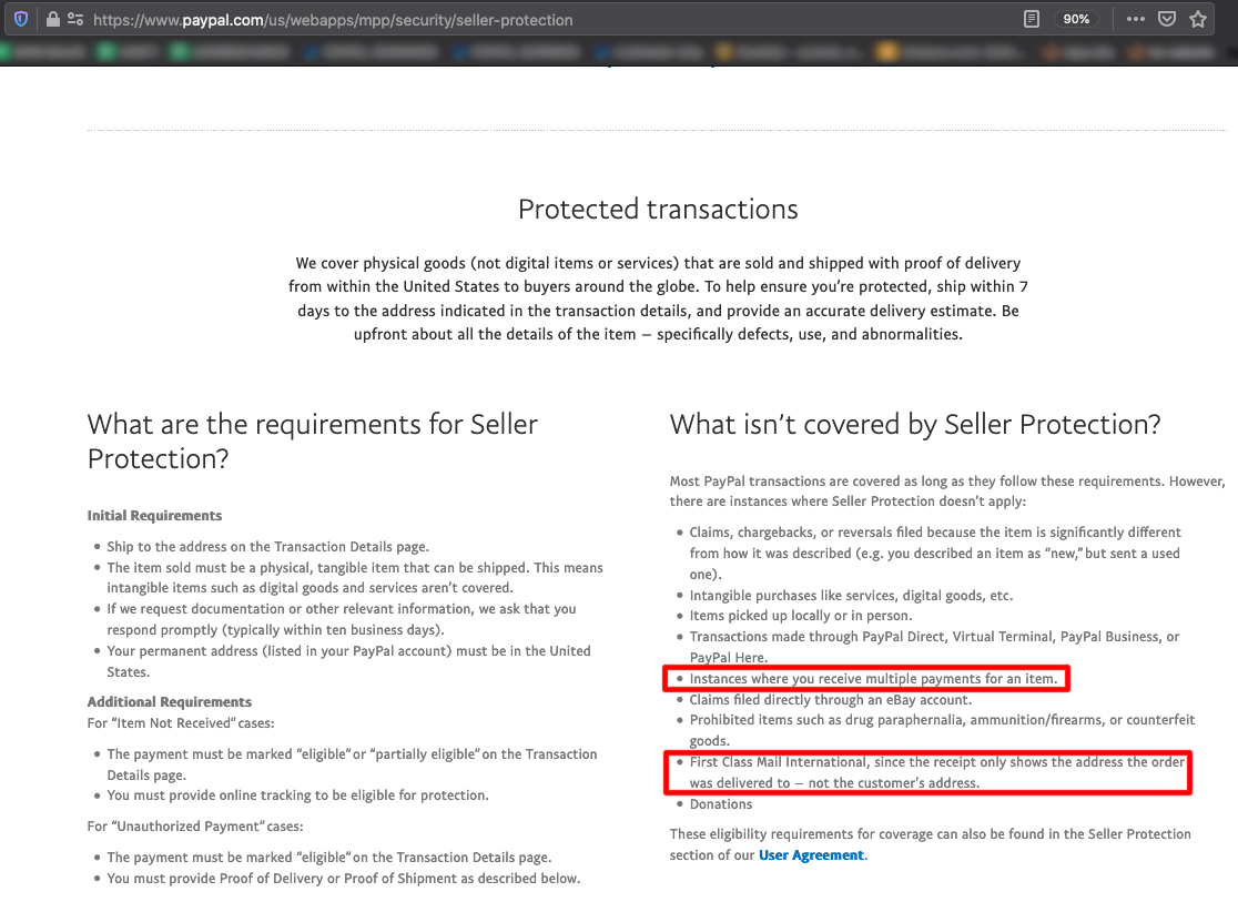 What is PayPal Seller Protection?