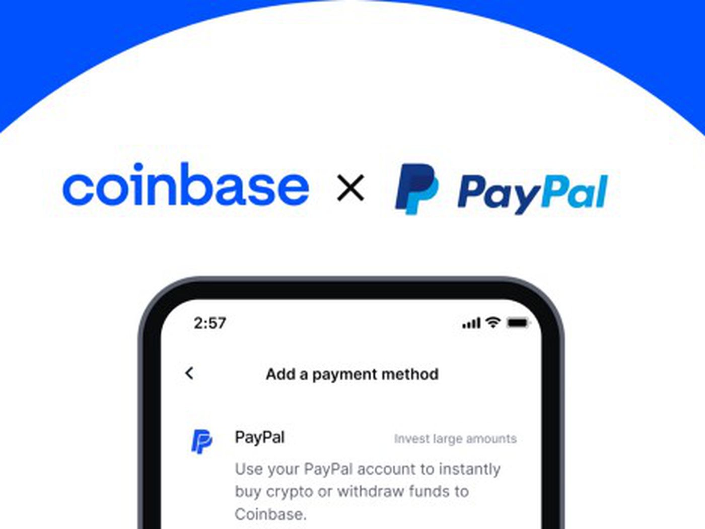 Coinbase Debuts 'Buy With PayPal' (but Read the Fine Print) - CoinDesk