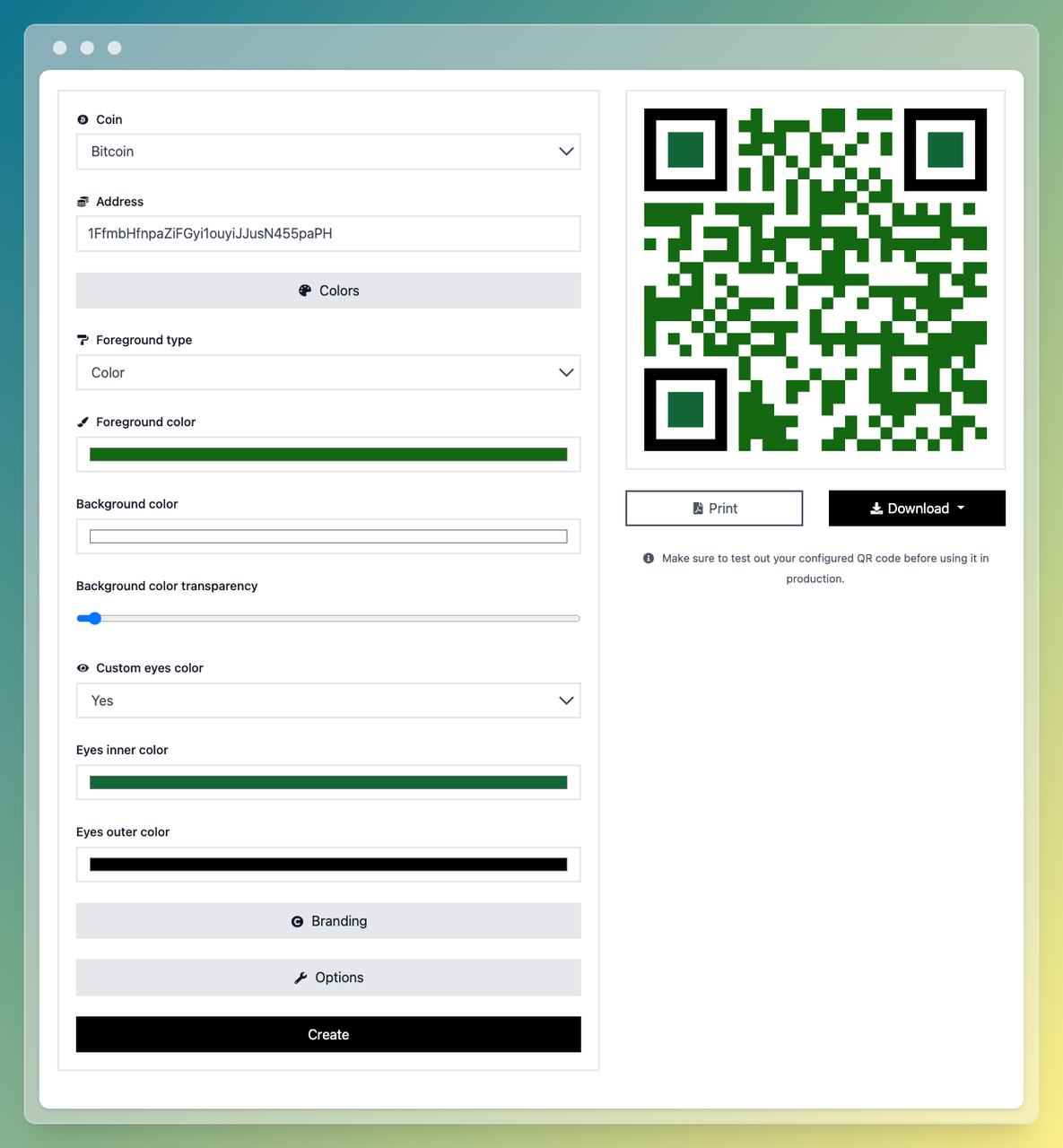 Generator QR-Code - CryptoLocalATM