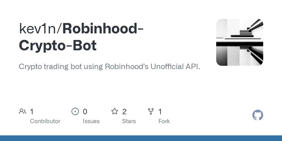 GitHub - shaggy63/rh-trading-bot: A simple crypto algotrader for RobinHood