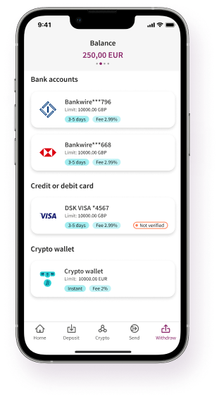 How do I withdraw money to a crypto wallet? | Skrill