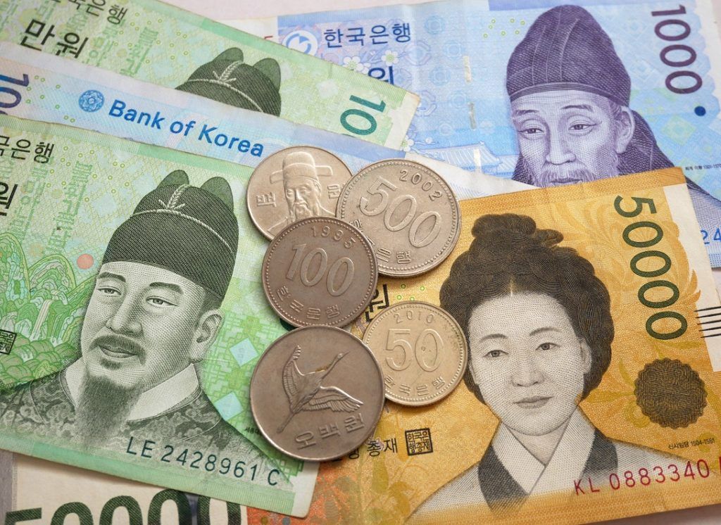 10 SOUTH KOREAN COINS FROM EAST ASIA. REPUBLIC OF KOREA. COLLECTIBLE MONEY: WON – Mocitos