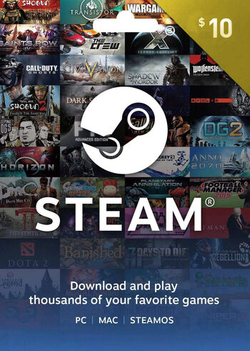 Buy Steam Wallet Gift Card 10 USD Steam Key GLOBAL - For USD Currency Only | Got It Early