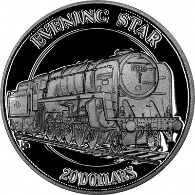 TRAIN Steam Dream 2 oz. Silver Black Proof Coin Cook Islands 