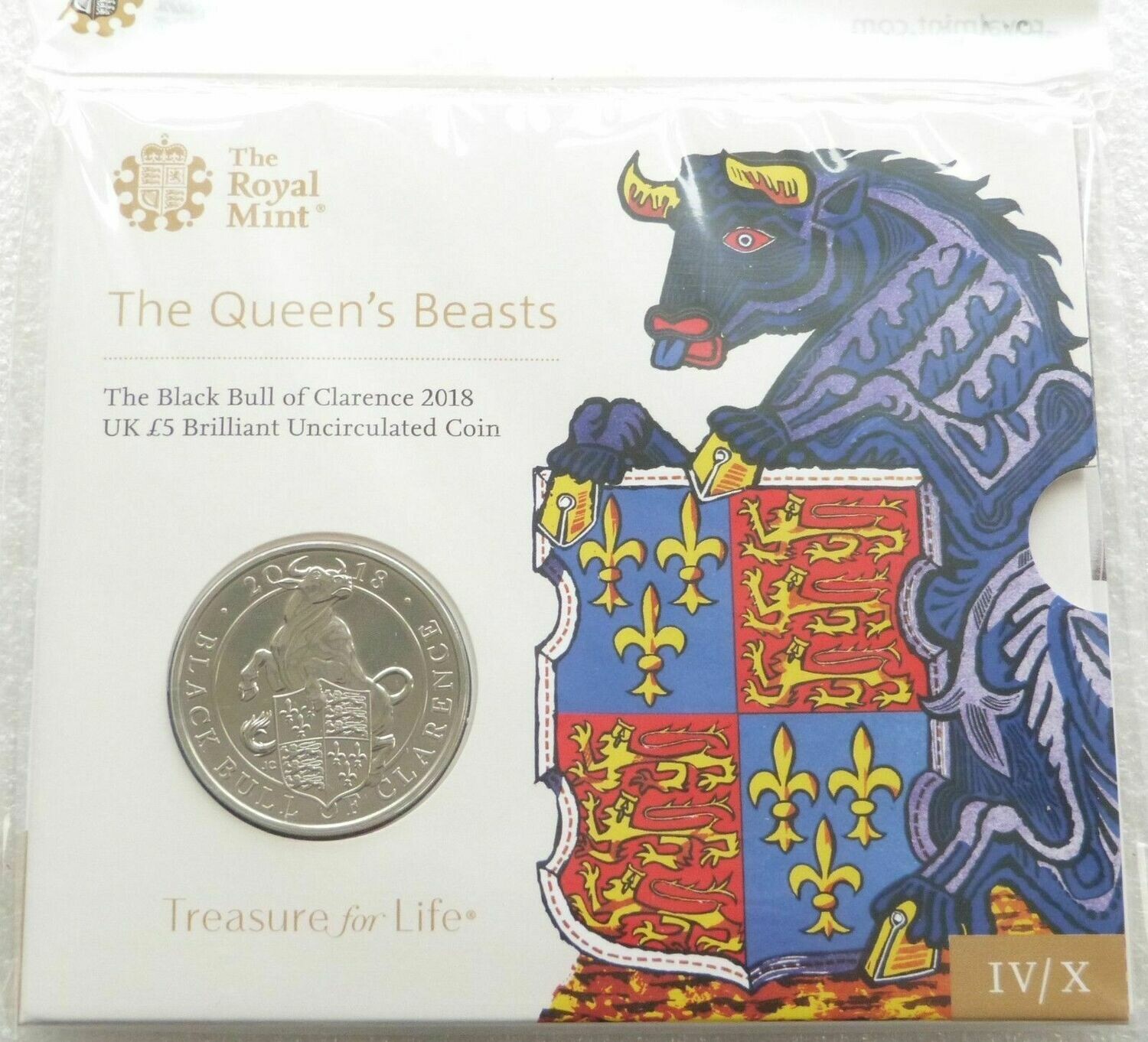 1 Ounce Queen's Beast Black Bull Of Clarence Gold Coin 