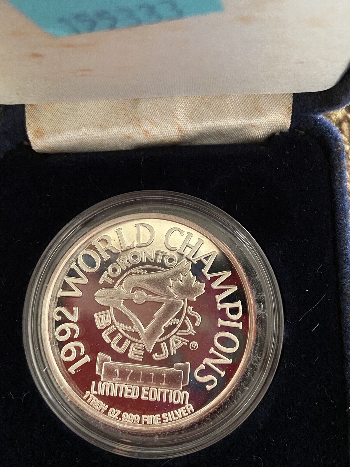 Highland Mint Toronto Blue Jays World Series Deluxe Framed Gold Coin & Replica Ticket Collection