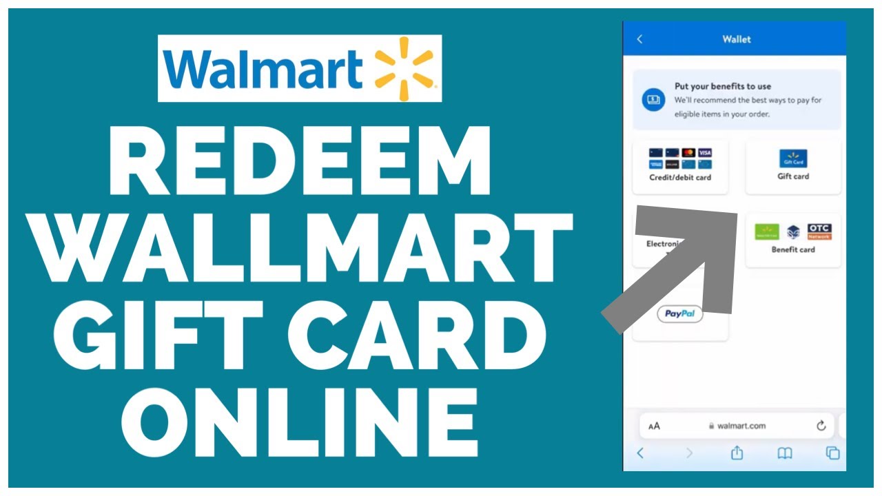 How to Add a New Gift Card to Your Walmart Website Account