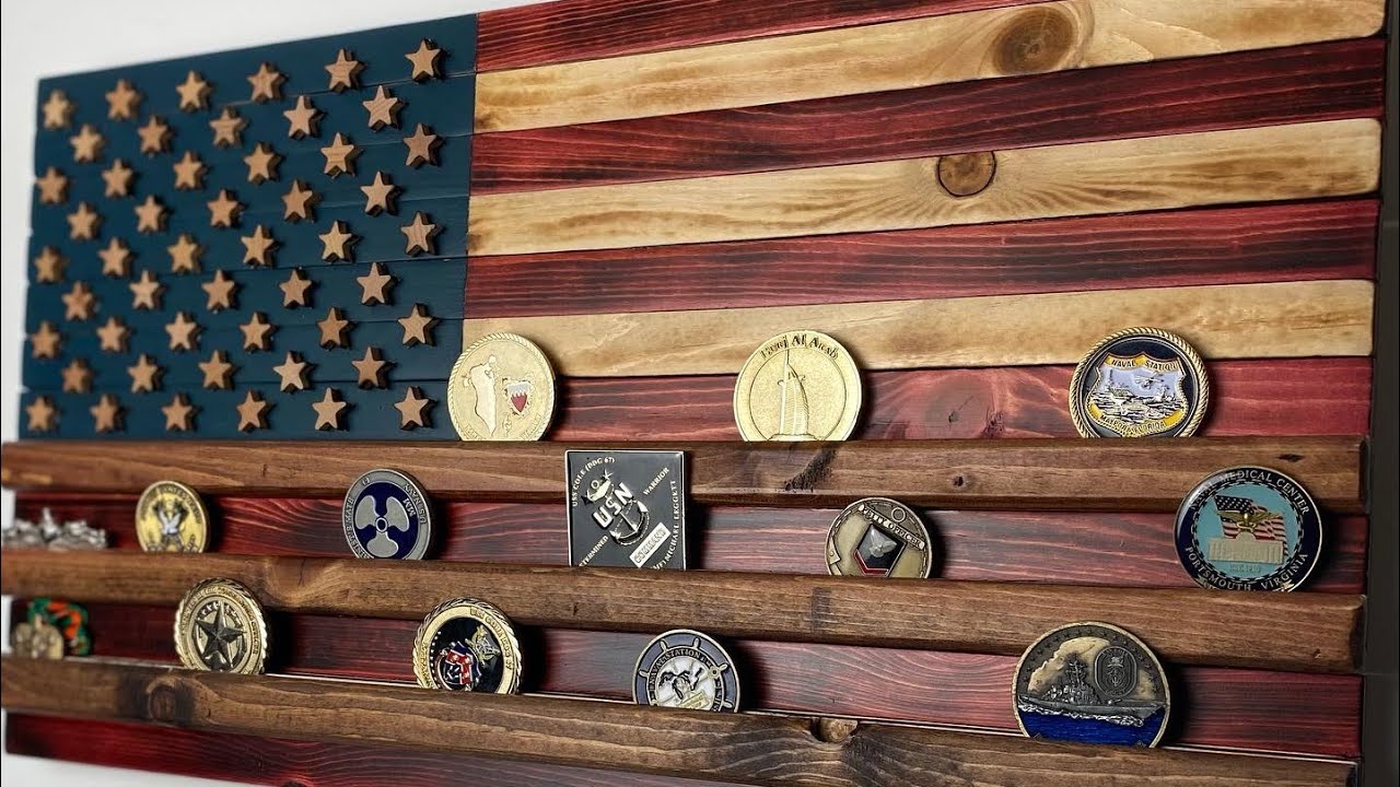 American Flag Coin Rack | Inventables