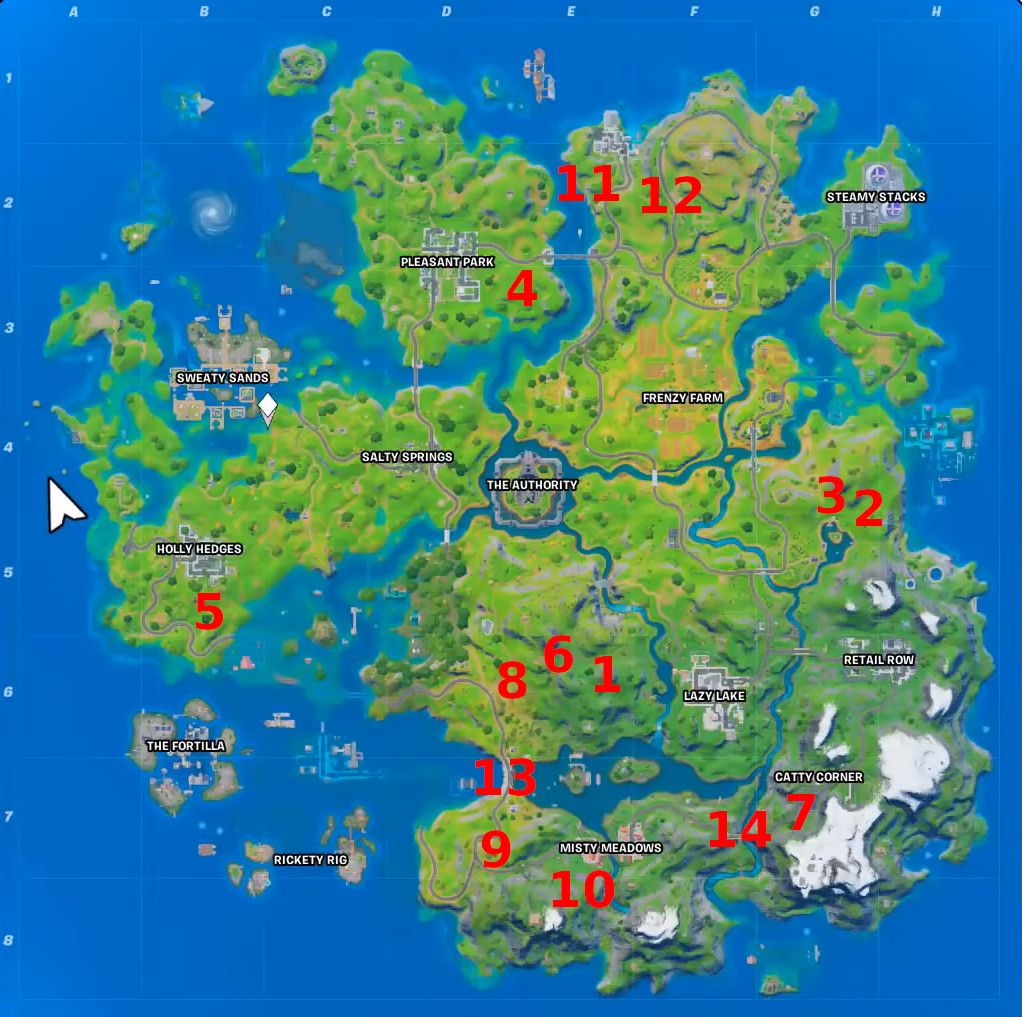 Fortnite - All Season 4 Week 6 XP Coins Locations | Attack of the Fanboy