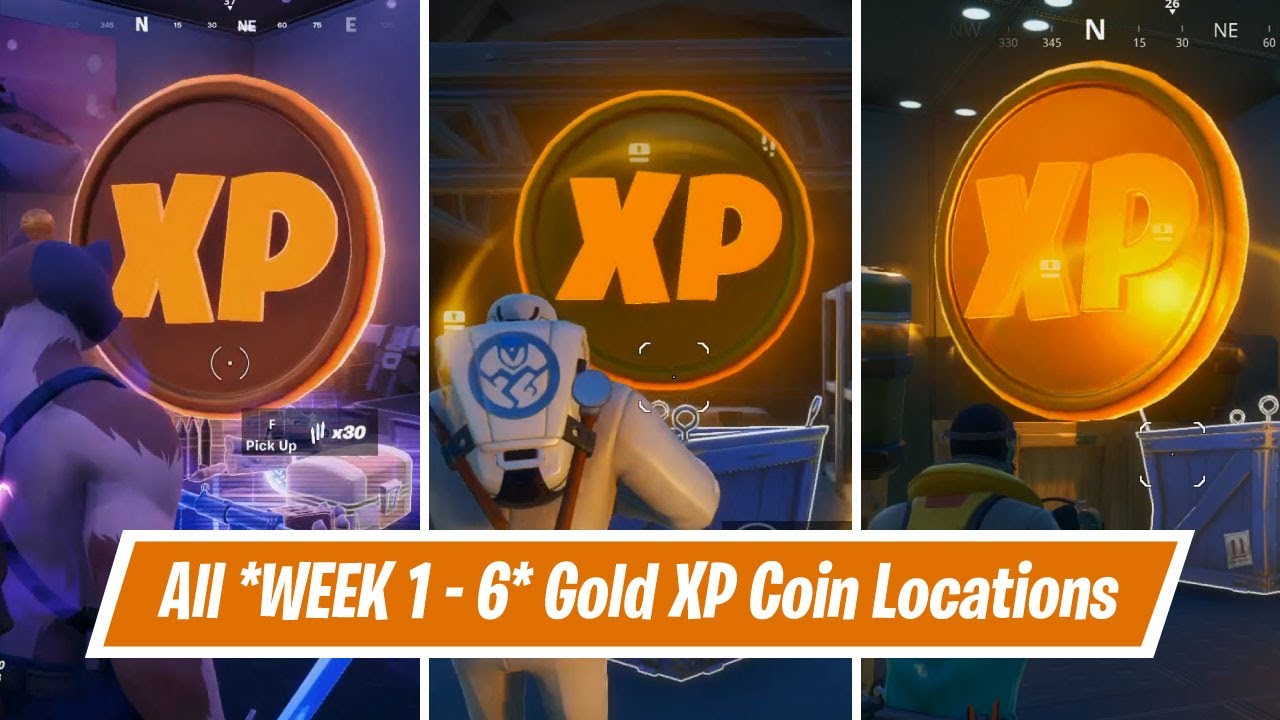 All Fortnite Week 6 XP Coin Location | Drop In App