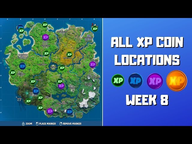 Fortnite Chapter 2 Season 4 Week 8 XP Coin Locations Guide