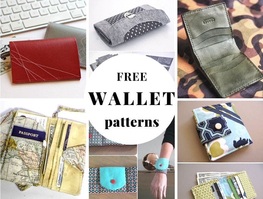 16 Free Wallet Sewing Patterns - Simple and Super Useful